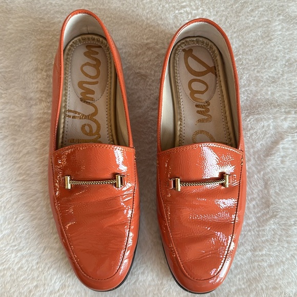 Sam Edelman Patent tangerine Orange Loafers - Picture 3 of 14